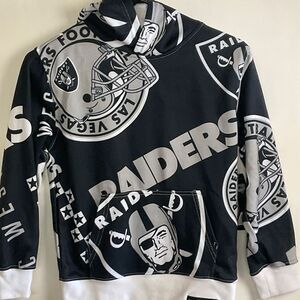Raiders Hoodie Boys Small 8 Football Sweat Shirt‎ NFL